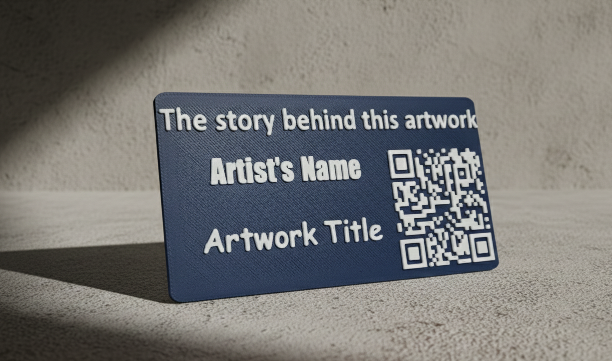 smART TAGS (Small: White on Dark Blue)